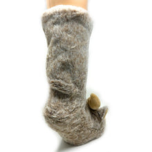 Load image into Gallery viewer, Moose Up - Kids' Plush Animal Slipper Socks