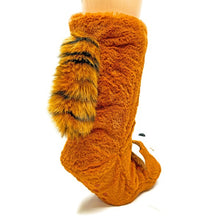 Load image into Gallery viewer, Red Panda - Kids' Plush Animal Slipper Socks