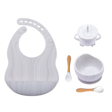 Load image into Gallery viewer, Baby Dinner Plate Children's Bowl Spoon Bib Set Suction Cup