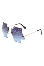 Load image into Gallery viewer, Kids Rimless Panda Colored Children Sunglasses
