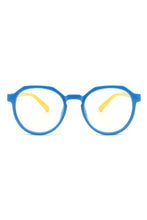 Load image into Gallery viewer, Kids Round Geometric Blue Light Blocker Glasses
