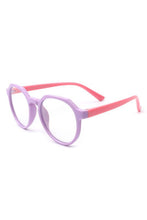 Load image into Gallery viewer, Kids Round Geometric Blue Light Blocker Glasses
