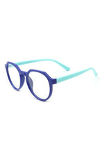 Load image into Gallery viewer, Kids Round Geometric Blue Light Blocker Glasses
