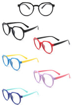 Load image into Gallery viewer, Kids Round Geometric Blue Light Blocker Glasses
