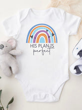 Load image into Gallery viewer, His Plan is Perfect Baby Onesie
