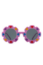 Load image into Gallery viewer, Children Junior Round Circle Heart Sunglasses
