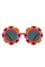 Load image into Gallery viewer, Children Junior Round Circle Heart Sunglasses
