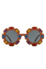 Load image into Gallery viewer, Children Junior Round Circle Heart Sunglasses
