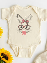 Load image into Gallery viewer, Bunny with Bubble Gum Baby Onesie
