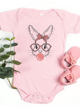 Load image into Gallery viewer, Bunny with Bubble Gum Baby Onesie
