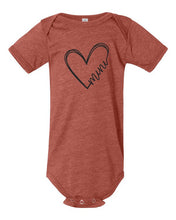 Load image into Gallery viewer, ONESIE Heart Mini Graphic Baby Onesie
