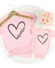 Load image into Gallery viewer, ONESIE Heart Mini Graphic Baby Onesie
