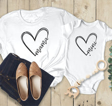 Load image into Gallery viewer, ONESIE Heart Mini Graphic Baby Onesie
