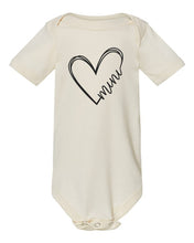 Load image into Gallery viewer, ONESIE Heart Mini Graphic Baby Onesie
