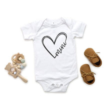 Load image into Gallery viewer, ONESIE Heart Mini Graphic Baby Onesie
