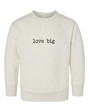 Load image into Gallery viewer, Love Big Toddler Sweatshirt
