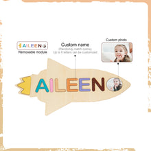 Load image into Gallery viewer, Personalized Baby Name Wooden Puzzle Toy
