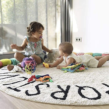 Load image into Gallery viewer, ABC Rugs For Kids Cotton Kids Round Nursery Rug 4ft For Boys And Girls Very Soft Kids Alphabet Rug Educational Area Rugs For Infant Toddlers Nursery Learning &amp; Game Classroom Rugs
