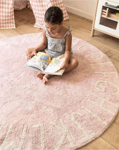 Load image into Gallery viewer, ABC Rugs For Kids Cotton Kids Round Nursery Rug 4ft For Boys And Girls Very Soft Kids Alphabet Rug Educational Area Rugs For Infant Toddlers Nursery Learning &amp; Game Classroom Rugs
